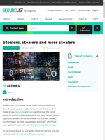  Stealers are a prominent threat discussed in the report
    