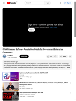  CISA released a Software Acquisition Guide for Government Enterprise Consumers
    