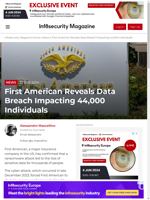 First American confirms data breach impacting 44000 individuals
    