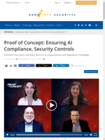 Ensuring AI compliance and security controls discussed in a panel on May 22 2024