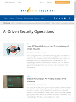  AI-driven security operations enhance bank information security
    