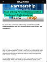 ELLIO and ntop partnership enhances real-time network traffic monitoring