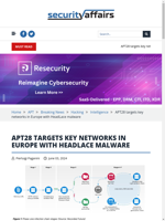 APT28 targets key networks in Europe with HeadLace malware