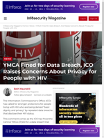  YMCA fined £7500 for data breach disclosing HIV status ICO raises privacy concerns
    