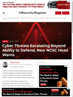  Cyber threats are escalating beyond the ability to defend
    