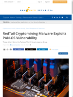  RedTail Cryptomining Malware exploits PAN-OS vulnerability
    