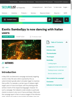  A new RAT named SambaSpy targets Italian users
  