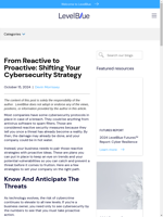 Reactive to Proactive Shift to Proactive Cybersecurity