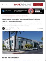 Kaiser Insurance leaked 134M members' data to online advertisers
    
