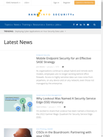  BankInfoSecurity provides a variety of topics related to information security
  