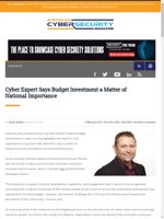  Cybersecurity company Armis emphasizes national security importance of budget investment in cyber
    