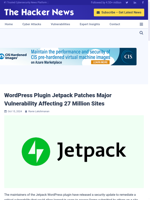  WordPress Plugin Jetpack patches critical vulnerability affecting 27 million sites
    