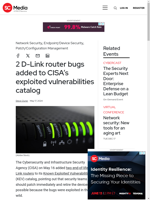  2 D-Link router bugs were added to CISA's exploited vulnerabilities catalog
    