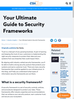 Implementing the right security measures and aligning with industry-vetted security frameworks can help build a strong security posture for businesses