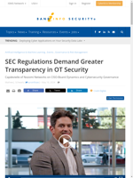 SEC Regulations Demand Greater Transparency in OT Security
