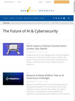  The article discusses the future of AI in bank information security
    