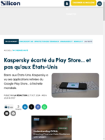  Kaspersky a été retiré du Google Play Store à l'échelle mondiale
    