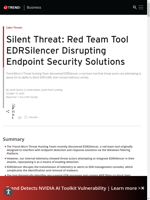  Trend Micro's Threat Hunting Team discovered EDRSilencer a red team tool used by threat actors to evade detection and disrupt endpoint security solutions
    