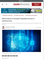 Equitable access to log data in cybersecurity is imperative
    