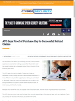  Proof of purchase is essential for successful refund claims by the ATO
    