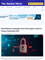 Malware campaign uses PureCrypter loader to deliver DarkVision RAT