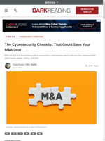  Cybersecurity is crucial for safeguarding M&A deals
    