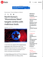  A threat actor aligned with North Korea 'Moonstone Sleet' is using social-engineering tactics and malicious tools to target victims
    