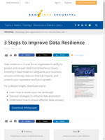  Investing in data resilience safeguards business continuity and future growth
    
