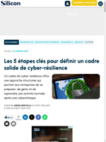  Un cadre de cyber-résilience offre une approche structurée pour se préparer et gérer les cyberattaques
    