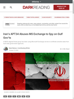  Iran's APT34 Abuses MS Exchange to Spy on Gulf Gov'ts
    