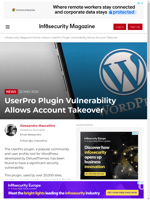 UserPro plugin has a vulnerability enabling account takeover
    