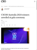  CSO30 Australia 2024 winners unveiled at gala ceremony
    