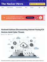  Rockwell advises disconnecting Internet-facing ICS devices
    