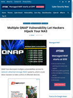  Multiple QNAP vulnerabilities allow hackers to hijack NAS
    