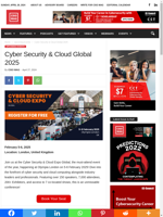  The Cyber Security & Cloud Expo Global 2025 event will take place on February 5-6 2025 in London UK
    