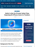  Safari Flaw Exposing EU iPhone Users to Trackers
    