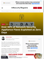  Over 60% of network security appliance flaws exploited as zero days
    