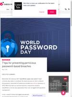  7 tips for preventing pernicious password-based breaches - CyberTalk
    