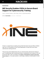  CISOs can use INE Security to gain board support for cybersecurity training
    