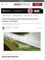 Critical GitLab Bug Under Exploit Enables Account Takeover
    