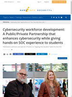 Enhancing cybersecurity and providing hands-on SOC experience through public-private partnership
    