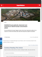  Sellafield local authority criticized for response to ransomware attack
  