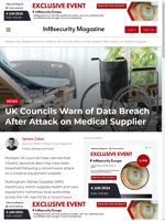  UK councils warn of data breach after attack on medical supplier
    