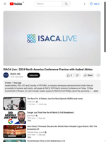  Aadeel Akhtar previews the ISACA 2024 North America Conference
    
