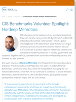  Hardeep Mehrotara A dedicated CIS Benchmarks volunteer
  