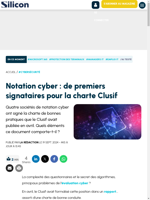  Four cyber rating companies signed Clusif's charter of good practices
    