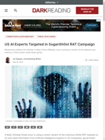  US AI experts targeted in a SugarGh0st RAT campaign
    
