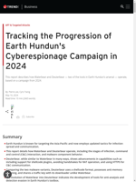 Earth Hundun's Cyberespionage Campaign in 2024 is tracked and analyzed
    