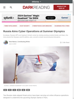  Russian state-aligned threat actors are carrying out online influence operations to undermine the upcoming Olympic Games in Paris
    