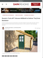  Russia's Turla APT abuses MSBuild to deliver TinyTurla backdoor
    